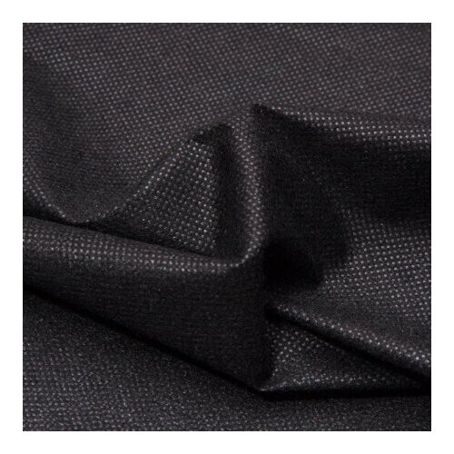Флизелин клеевой черный точечный 35 г/м 90см*2м