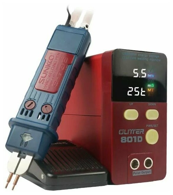 Конденсаторный сварочный аппарат для точечной контактной сварки GLITTER 801D 3000 А - фотография № 4