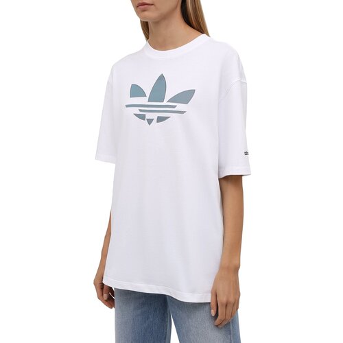 фото Футболка adidas originals, размер 38 ru, белый