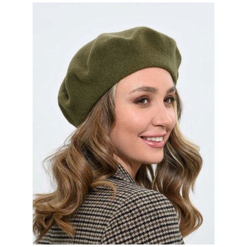 Берет женский DI LANA 013, оливковый
