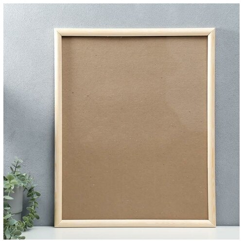 Фоторамка 40х50 см белое дерево 5 пластиковый экран 937₽