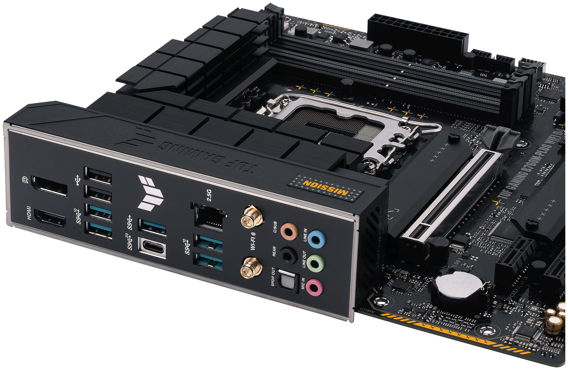 Материнская плата Asus TUF GAMING B760M-PLUS WIFI D4, Soc-1700, Intel B760, mATX - фото №4