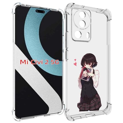 Чехол MyPads Persona 5 - Makoto Niijima для Xiaomi Civi 2 задняя-панель-накладка-бампер