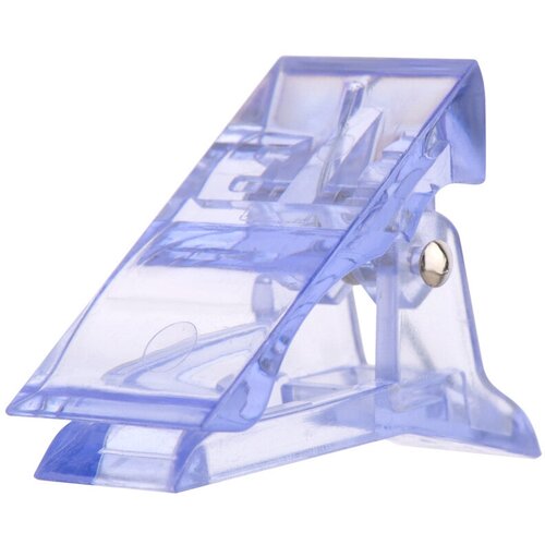 Зажим-прищепка пластиковая для фиксации верхних форм Б600-15-03 IRISK Прозрачно-голубая (1 шт)