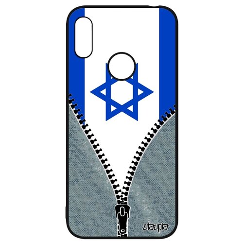 фото Чехол для смартфона huawei y6 2019, "флаг израиля на молнии" путешествие государственный utaupia