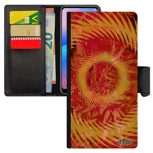 фото Чехол книжка на телефон redmi 6a, "мандала спираль" кольцо сфера utaupia