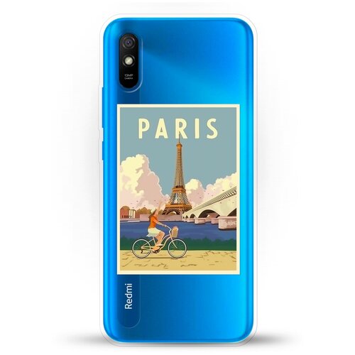 фото Силиконовый чехол париж на xiaomi redmi 9a andy & paul