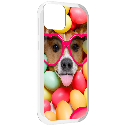 Чехол MyPads Собака-в-яйцах для UleFone Note 6 / Note 6T / Note 6P задняя-панель-накладка-бампер