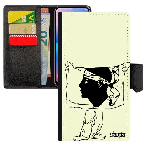 фото Чехол-книжка на мобильный iphone x, "флаг корсики с руками" туризм патриот utaupia