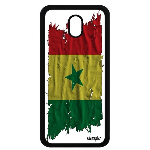 фото Чехол на samsung galaxy j5 2017, "флаг сенегала на ткани" страна государственный utaupia