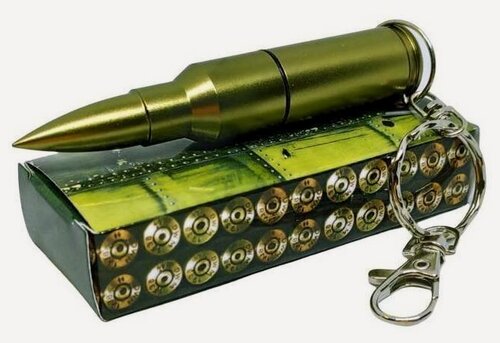 Изображение товара Подарочный USB-накопитель патрон пуля латунь оригинальная флешка 256GB USB 3.0