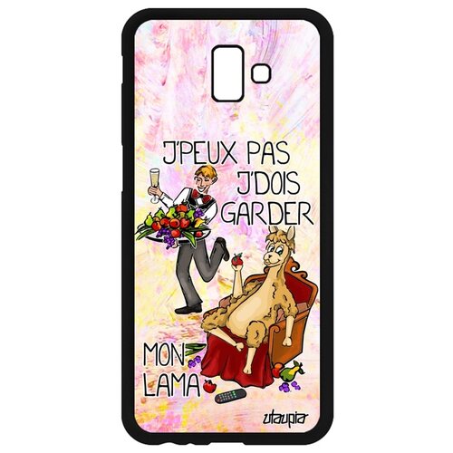 фото Чехол для телефонов samsung galaxy j6 plus 2018, "не могу - у меня лама!" шутка прикол utaupia