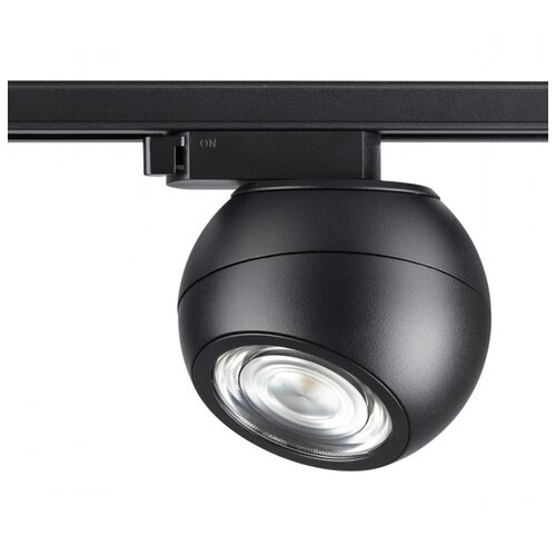 Трековый светильник-спот Novotech Ball 358352, кол-во ламп: 1 шт., кол-во светодиодов: 1 шт., цвет плафона: черный
