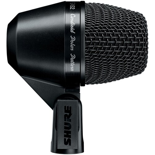 SHURE PGA52-XLR кардиоидный микрофон для ударных, c кабелем XLR -XLR микрофон с кабелем jts pdm 3 динамический 20 20000гц с кабелем xlr xlr 6 м