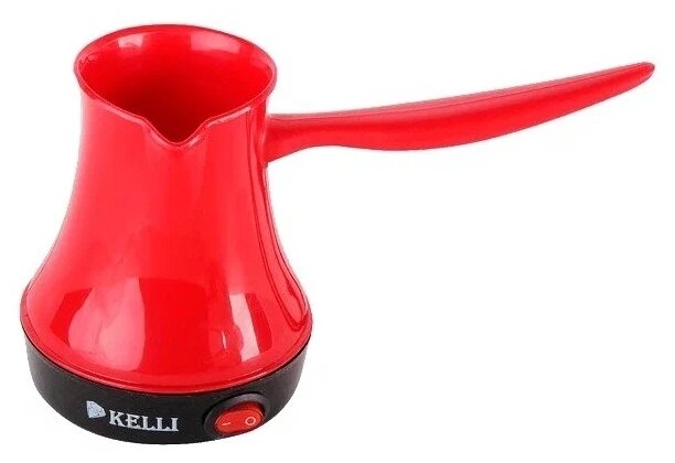 Турка электрическая KELLI KL-1444 красный - фотография № 1