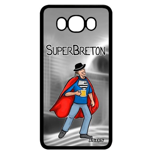 фото Чехол для смартфона samsung galaxy j7 2016, "супербретонец" бретань смешной utaupia