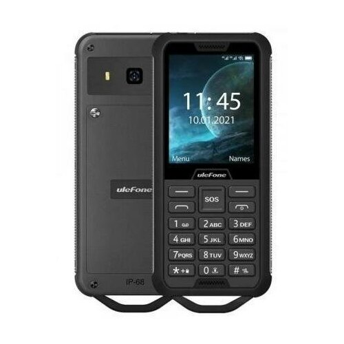 Телефон ULEFONE ULF ARMOR MINI 2 тёмно-серый, защита IP68 (ULF-ARMIN2-BK)