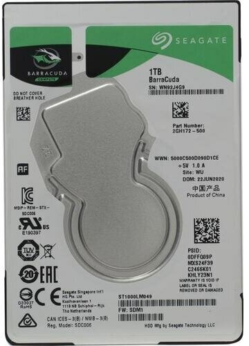 Жесткий диск Seagate Barracuda Compute ST1000LM049