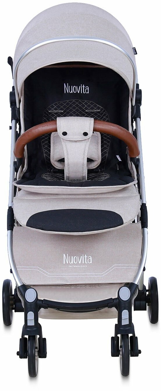 Прогулочная коляска Nuovita Giro Lux, цвет: beige argento - фото №11