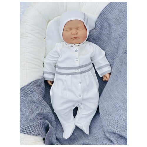 фото Комбинезон с серой ленточкой, размер 56 jolly baby