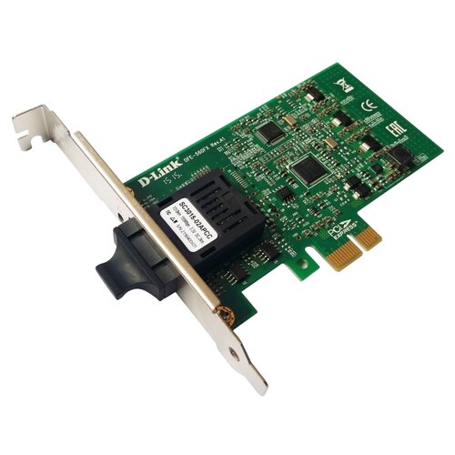 Сетевой адаптер D-Link DFE-560FX, черный сетевой адаптер fast ethernet d link dfe 560fx 10 b1a pci express упак 10шт