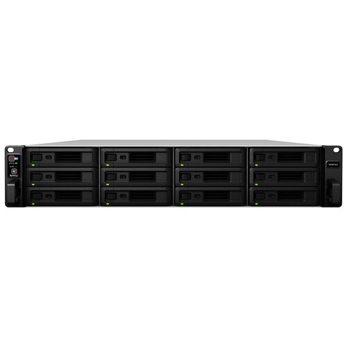 Сетевое хранилище Synology RS3618XS черный сетевой накопитель synology ds420 4x3 5 2 5 hdd ssd sata 2xnvme raid 0 1 5 6 10 jbod 2xgblan 2xusb3 0 без hdd