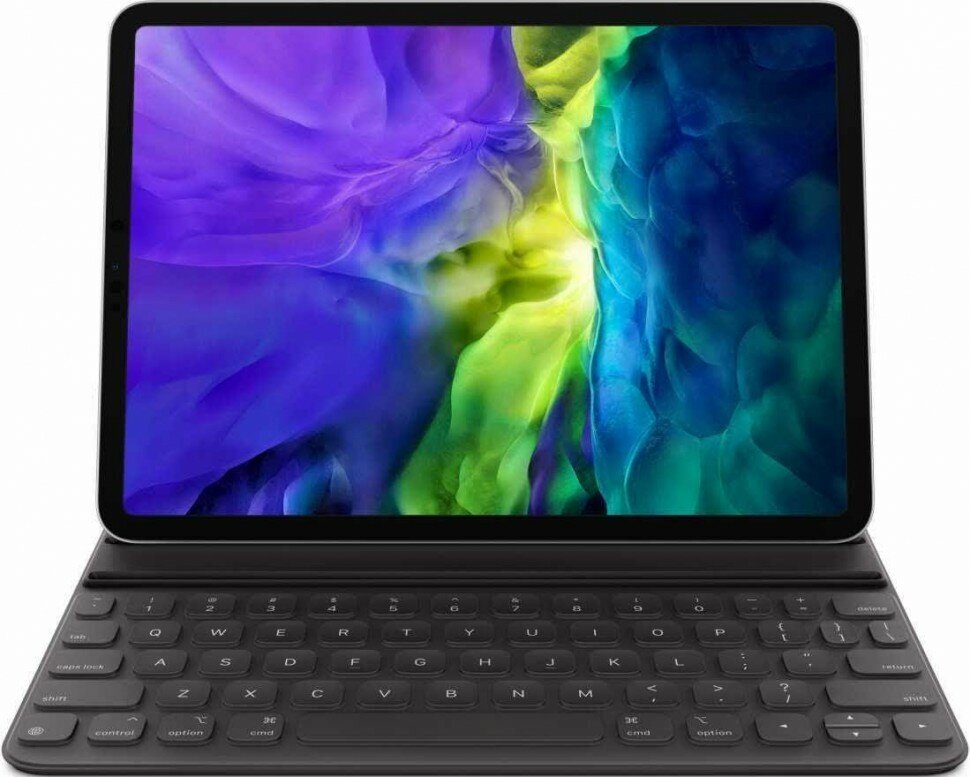 Беспроводная клавиатура Apple Smart Keyboard Folio для iPad Pro 11" (2020) черный, русская раскладка