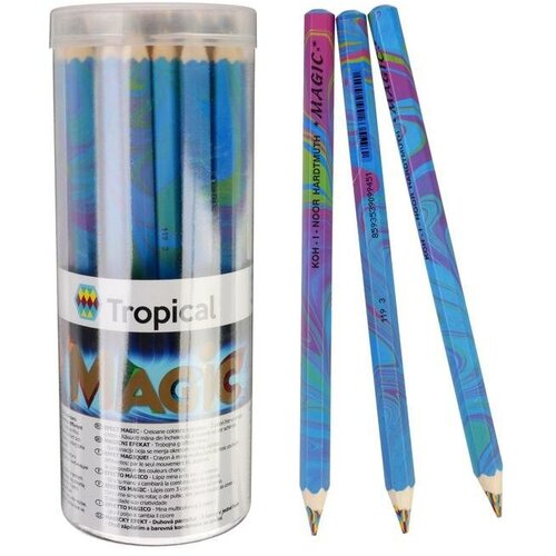 Карандаш с многоцветным грифелем Koh-I-Noor 3405/02 MAGIC Tropical, 5,6 мм карандаш специальный koh i noor magic fire шестигранный с заточкой многоцветный грифель