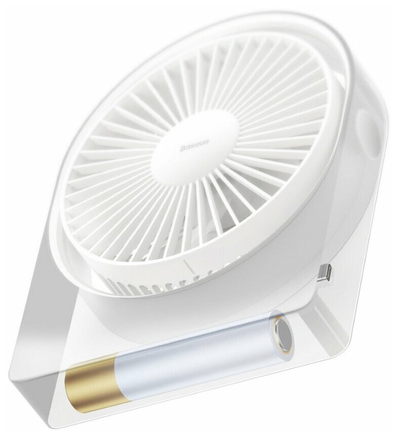 Настольный мини-вентилятор Baseus Serenity Desktop Fan White (ACYY000002) - фотография № 5