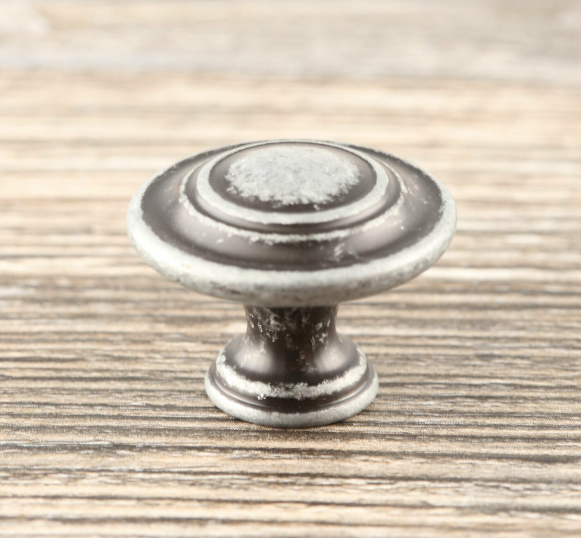 Ручка-кнопка Inred IN.01.5061.0. AS античное серебро, комплект 8 шт, ручка для шкафов, комодов, кухни, для кухонного гарнитура, фурнитура для мебели