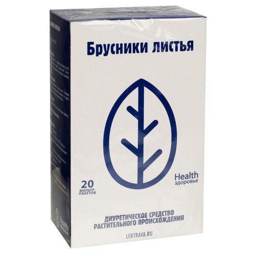 Здоровье Health листья Брусники ф/п, 1.5 г, 20 шт.