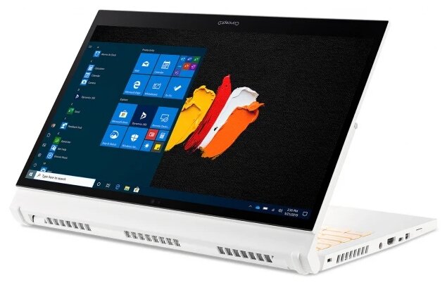 156 Ноутбук Acer ConceptD 3 Ezel Pro CC314-72P-78Y4 1920x1080 Intel Core i7 26 ГГц RAM 16 ГБ SSD 512 ГБ Quadro T1000 Win10 Pro NXC5KER002 белый