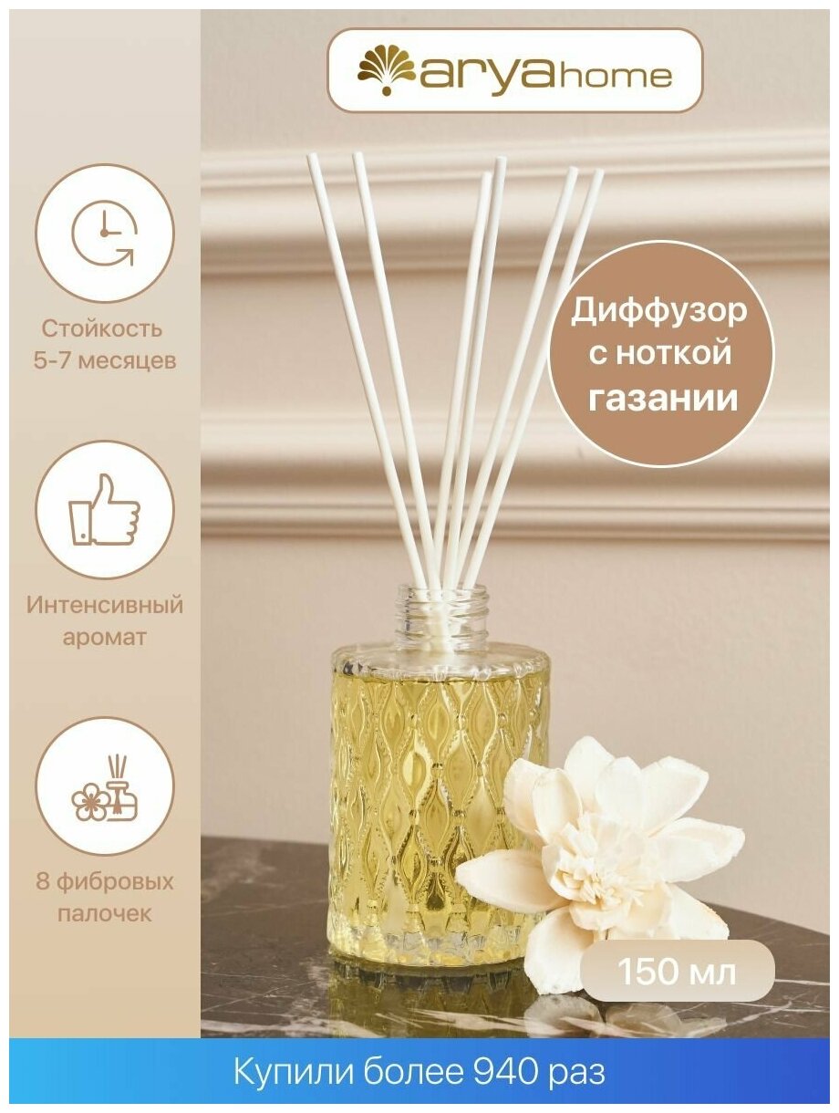 Диффузор ароматический для дома с цветком 150 ml Gazania