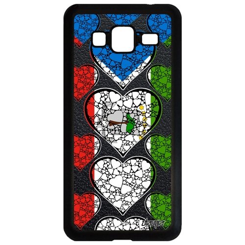 фото Чехол на телефон samsung galaxy j3 2016, "флаг гвинеи экваториальной с сердцем" любовь utaupia