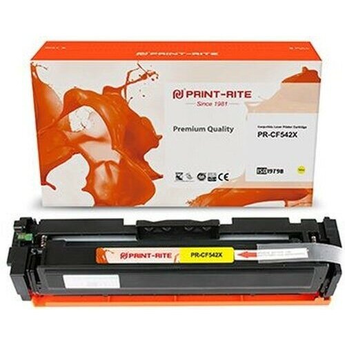 картридж bion cf542x yellow Картридж для лазерных принтеров/МФУ PRINT-RITE TFHB34YPU1J CF542X желтый для НР LJ M254dw/M280nw/M281fdn PR-CF542X