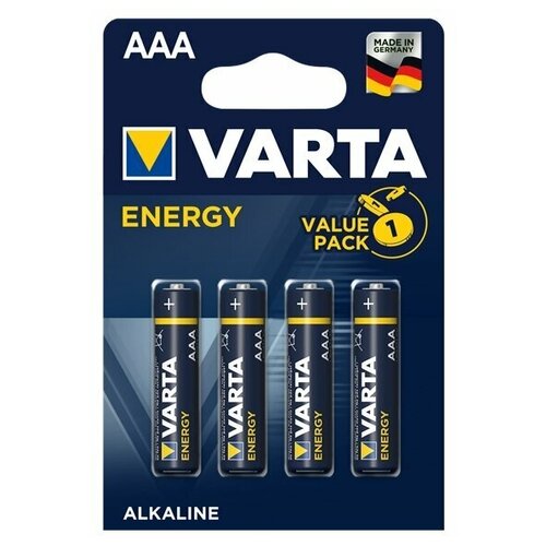 Батарейка VARTA ENERGY AAA/LR03 бл 4 батарейка varta energy aaa в упаковке 4 шт