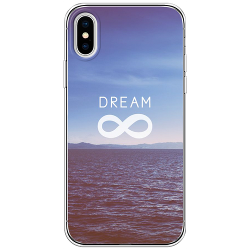 Силиконовый чехол на Apple iPhone X / Айфон X Lream бесконечность силиконовый чехол девушка в черном купальнике на apple iphone x 10 айфон икс десять