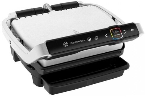 Гриль Tefal Optigrill Elite GC750D30, стальной/черный