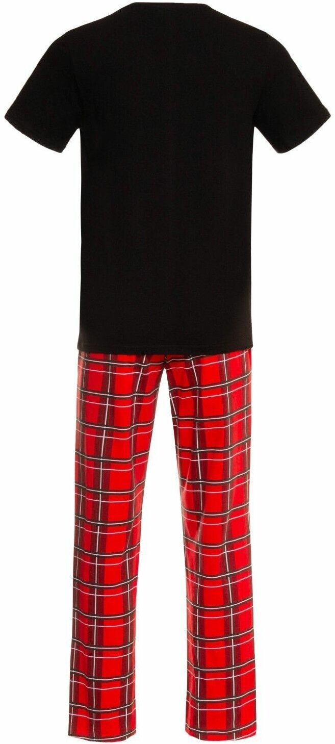 Пижама Kaftan, футболка, брюки, размер 56, красный - фотография № 13