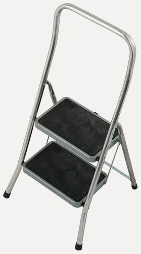Изображение товара Стремянка Krause Toppy Xl-2 С Широкими Ступенями 130860, Рабочая Высота 2.5 М, Нагрузка 150 Кг.