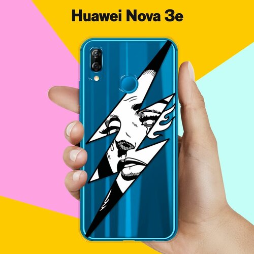 Силиконовый чехол Молния на Huawei Nova 3e силиконовый чехол пончики на huawei nova 3e