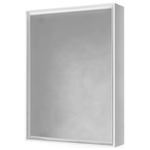 фото Зеркало-шкаф raval frame 60 белый с подсветкой, розеткой (fra.03.60/w)