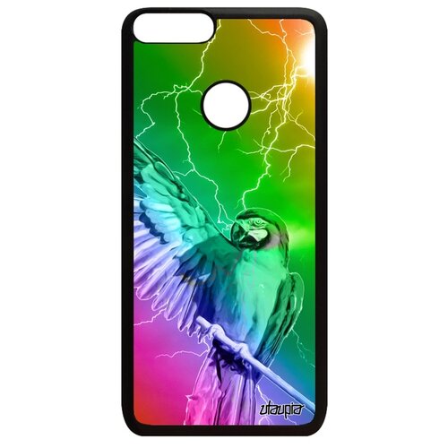фото Чехол на телефон p smart 2018, "попугай" говорящий ара utaupia