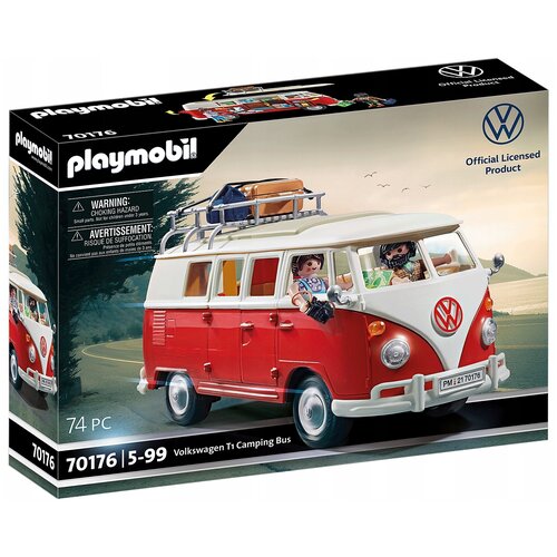 Набор с элементами конструктора Playmobil Volkswagen 70176 Туристический автобус T1, 74 дет. набор с элементами конструктора playmobil dragons 5482 гигантский боевой дракон 15 дет