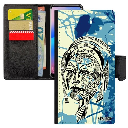 фото Чехол-книжка на телефон galaxy s7 edge, "портрет женщины" woman лицо utaupia