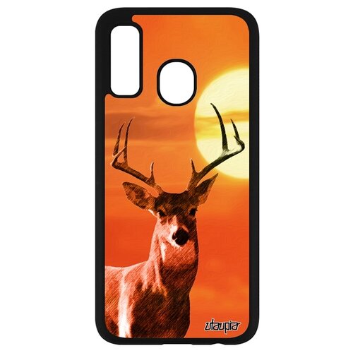 фото Чехол на телефон galaxy a40, "олень" лес парнокопытное utaupia