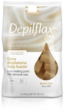 DEPILFLAX100 Воск для депиляции слоновая кость/cera marfil 1000 г