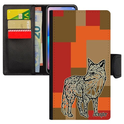 фото Чехол-книжка на смартфон redmi note 6 pro, "лиса" коварная лисенок utaupia