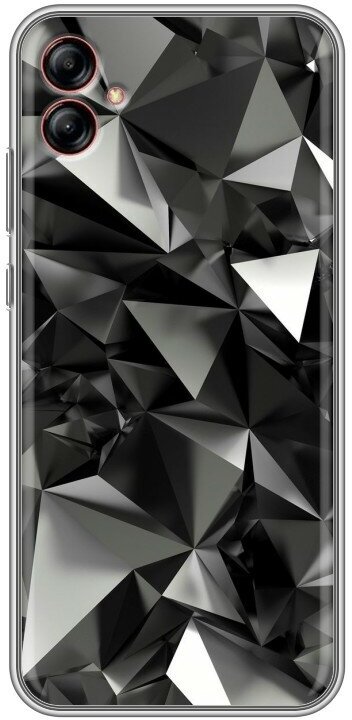 Дизайнерский силиконовый чехол для Гэлакси А04е / Samsung Galaxy A04e Черные кристаллы