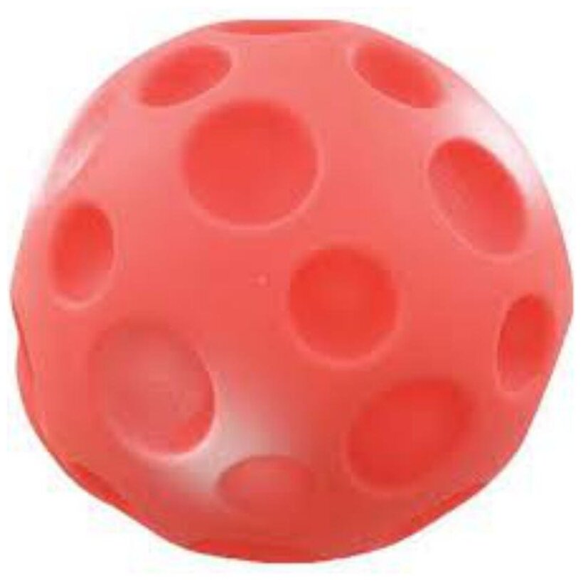 Игрушка для собак Мяч-Луна Зооник с пищалкой, 9,5 см - фотография № 1